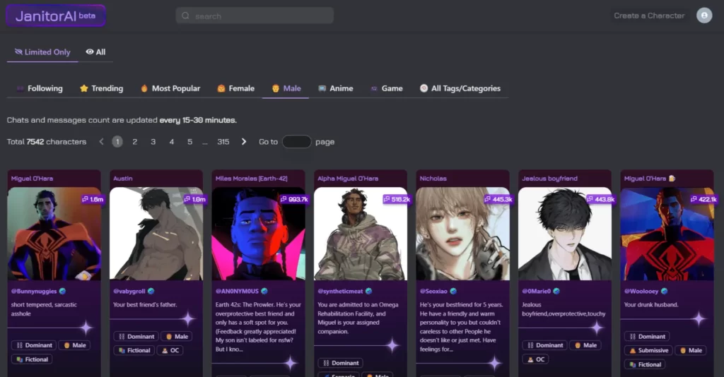 Character AI Alternative No Filter NSFW Free Apps