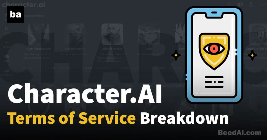 New Character AI Terms of Service Breakdown