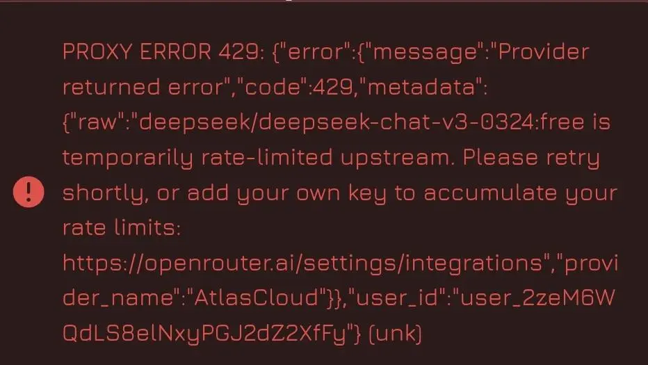 Janitor AI Proxy Error 429 Fix For Free